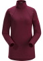 Arc'teryx Rho LT Zip Neck 女款 刷毛內層長袖套頭衫 印茄紫