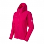 Mammut 長毛象 GRANITE SO Hooded Jacket AF 女款 防風防潑水連帽軟殼外套 夕陽紅（亞洲版）