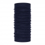 BUFF 保暖織色-美麗諾羊毛頭巾-午夜藍 BF113022-779