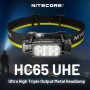 NITECORE HC65 UHE 2000流明 222米 三光源金屬高亮頭燈 紅/白光 8核UHE LED
