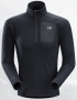 Arc'teryx Rho LT Zip Neck 男款 暮黑