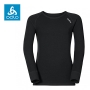 Odlo Shirt L/S Crew Neck WARM保暖排汗衣 黑 童款 164