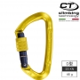義大利 Climbing Technology D型鋁合金有鎖鉤環 2C45800XJB 芥末黃