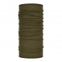 BUFF 舒適素面Lightweight Merino Wool Tubular美麗諾羊毛頭巾-橄欖綠 BF113010-843