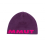 Mammut長毛象 Logo Beanie 正反兩用LOGO保暖羊毛帽  葡萄紫/桃紅