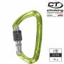 義大利 Climbing Technology D型鋁合金有鎖鉤環 2C45800ZZB 綠色