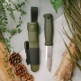 MORAKNIV 不鏽鋼直刀(含求生配件) 軍綠 Kansbol with Survival Kit #13912