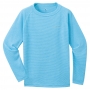 Mont-bell ZEO-LINE M.W. Round Neck Shirt幼童中厚長袖圓領保暖內搭衣 水藍105/120