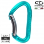 義大利 Climbing Technology D型鋁合金彎口鉤環 SALTO B 2C28700RBC 寶石藍