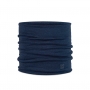 BUFF 耐寒素色Heavyweight Merino Wool Tubular美麗諾羊毛頭巾-午夜藍 BF111170-779