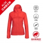 Mammut 長毛象 Glider WB Hooded Jacket AF 女款 防風防潑水連帽軟殼輕量外套 日落紅（亞洲版）