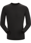 Arc'teryx Satoro AR Crew Neck 男款 美麗諾羊毛保暖圓領排汗衣 黑 L號