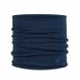 BUFF 耐寒素色Heavyweight Merino Wool Tubular美麗諾羊毛頭巾-午夜藍BF113018-779