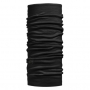 BUFF 舒適素面Lightweight Merino Wool Tubular美麗諾羊毛頭巾-黑色幽默 BF100637