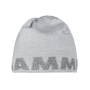 Mammut長毛象 Logo Beanie 正反兩用LOGO保暖羊毛帽  公路灰