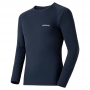 Mont-bell ZEO-LINE M.W. Round Neck Shirt 男款 中厚手 長袖圓領保暖內搭衣 海軍藍