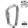 義大利 Climbing Technology D型鋁合金有鎖鉤環 2C45800XTB 原色