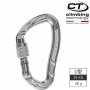 義大利 Climbing Technology D型鋁合金有鎖鉤環 2C39400XTB 原色